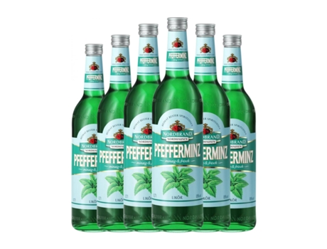 Licores NORDBRAND NORDHAUSEN Pfefferminzlikör (0.7 L - 6 Unidades)