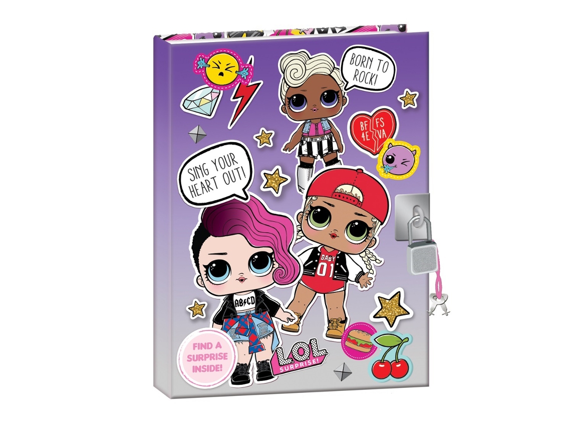 Lol Surprise Diário A6 Com Cadeado Kids Licensing