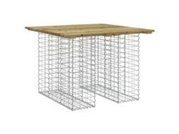 Garden Table, Garden Tables Vidaxl Marrom Madeira De Pinho Impregnada (102 X 100 X 72 Cm)