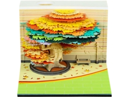 Vingt Six Planificador Hebdomadaire Com Calendário De Escultura Em Papel Spring Jungle Bloco Multifuncional