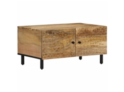 Vidaxl Mesa De Centro 80x50x40 Cm Madeira De Mangueira Maciça
