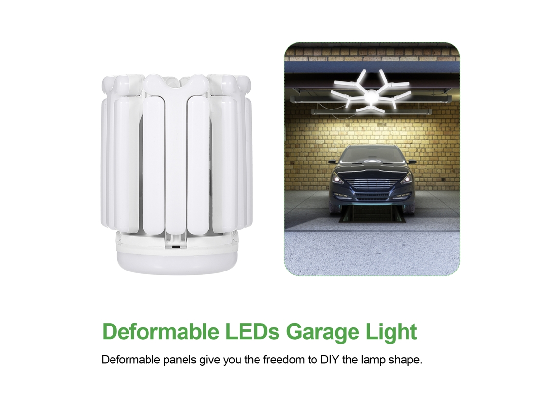 Lâmpada Led Deformável 80w para Garagem