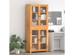 Vidaxl Conjunto De Móveis De Armazenamento Com Porta 2 Unid. Natural