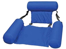 Rede Aquática Inflável Azul - Cadeira Flutuante Para Piscina E Praia - Alta Qualidade