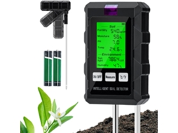 Medidor De Ph Do Solo 6 Em 1, Medidor De Umidade/fertilidade/ph/temperatura/luz/umidade Ambiente
