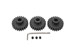 Mali conjunto de Engrenagens Pinion M1.5 de Aço 3pcs para Carro Rc 1/5 1/8 1/10 com Parafuso de Fixação M5 23d