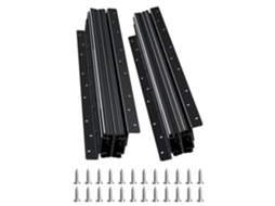 Corrediças De Gaveta Embutidas Vevor Para Armários 400 X 75 X 55 Mm, Pretas