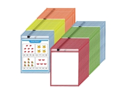 Pacote Com 50 Capas Reutilizáveis ​​de Quadro Branco Para Material Escolar. Olysi Shop