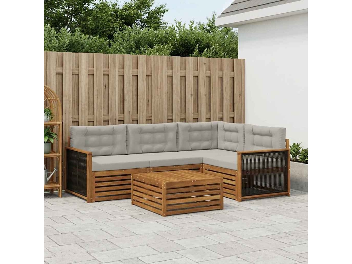 Vidaxl Conjunto De Sofás Para Exterior 5 Unid.