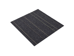 Vidaxl Azulejo De Carpete Cinzentão Com Listras 50 X 50 Cm 4 Pcs