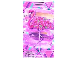 Toalha Praia Microfibra Flamingo Flores