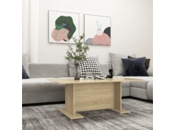 Vidaxl Mesa De Centro 103,5x60x40 Cm Contraplacado Carvalho Sonoma