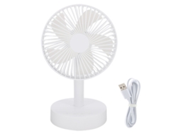 Laxiscreed Ventilador De Mesa Usb Com Ajuste De 3 Velocidades Para Dias Quentes