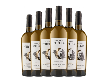 Vinho branco LA LÉGENDE D'HÉLIOS Blanc de Blancs Vin de Pays Languedoc (0.75 L - 6 Unidades)