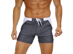 Pantalones Cortos De Baño Para Hombre Secado Rápido Con Cuerda Ajustable Talla 38 Xxl