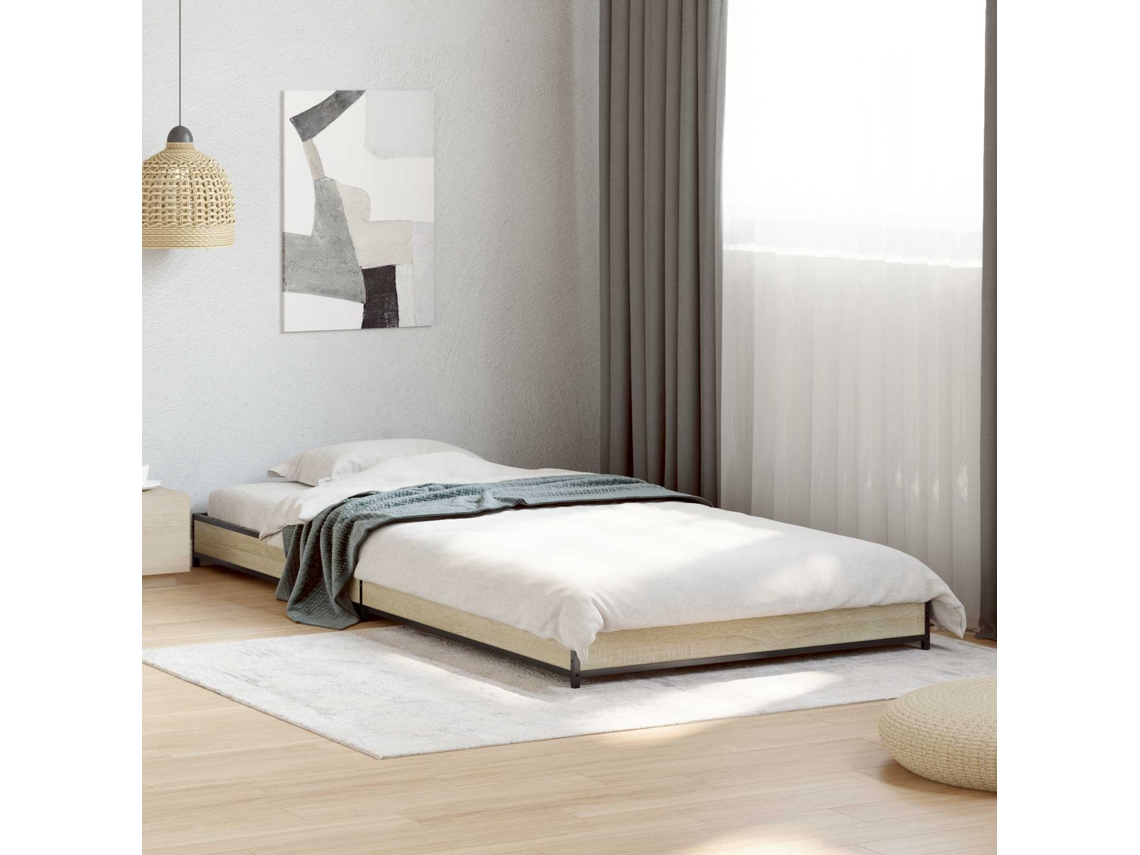 Vidaxl Estrutura Da Cama Carvalho Sonoma 80 X 200 Cm