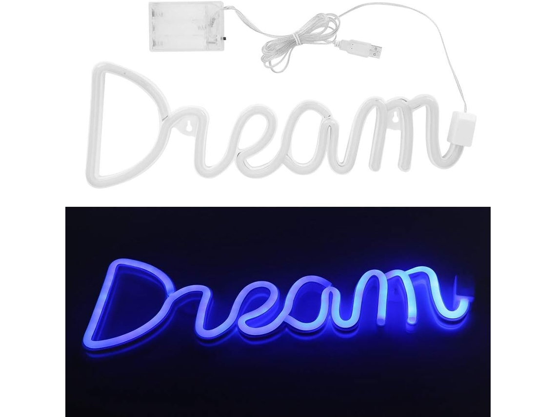 Luminária De Parede Com Letras Do Alfabeto Em Led, Feita Abs E Pvc,