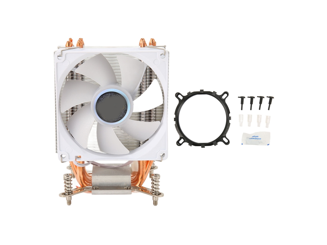 Aetheria cooler de Cpu 9cm com 4 Tubos de Cobre, Ventilador Hidráulico e Iluminação Colorida para Desktop