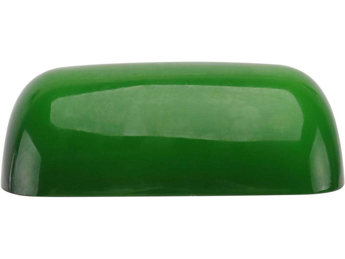Abajur Retrô Vintage Em Vidro Verde Com Difusor De Luz Suave Certificado.