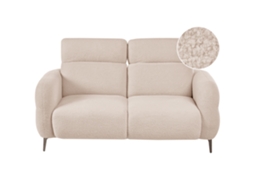 Sofá De 2 Plazas Beliani Artuna De Bouclé Beige 164x92x94