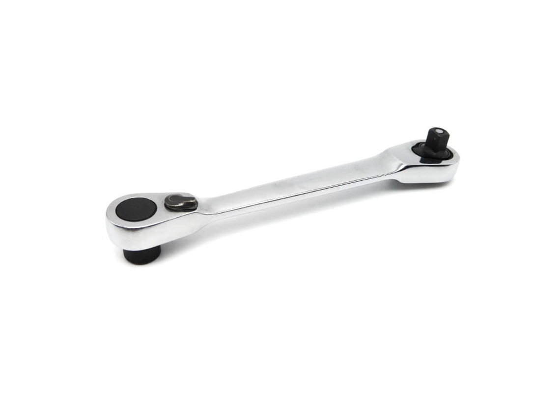 Chave de rolo de soquete com driver de bit cabeça dupla 1/4 polegada 72 dentes liberação rápida aço inoxidável