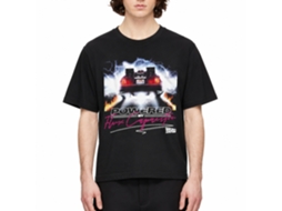 Rockinstone Back To The Future Movie Powered By Flux Black Adult T-shirt Size:xl