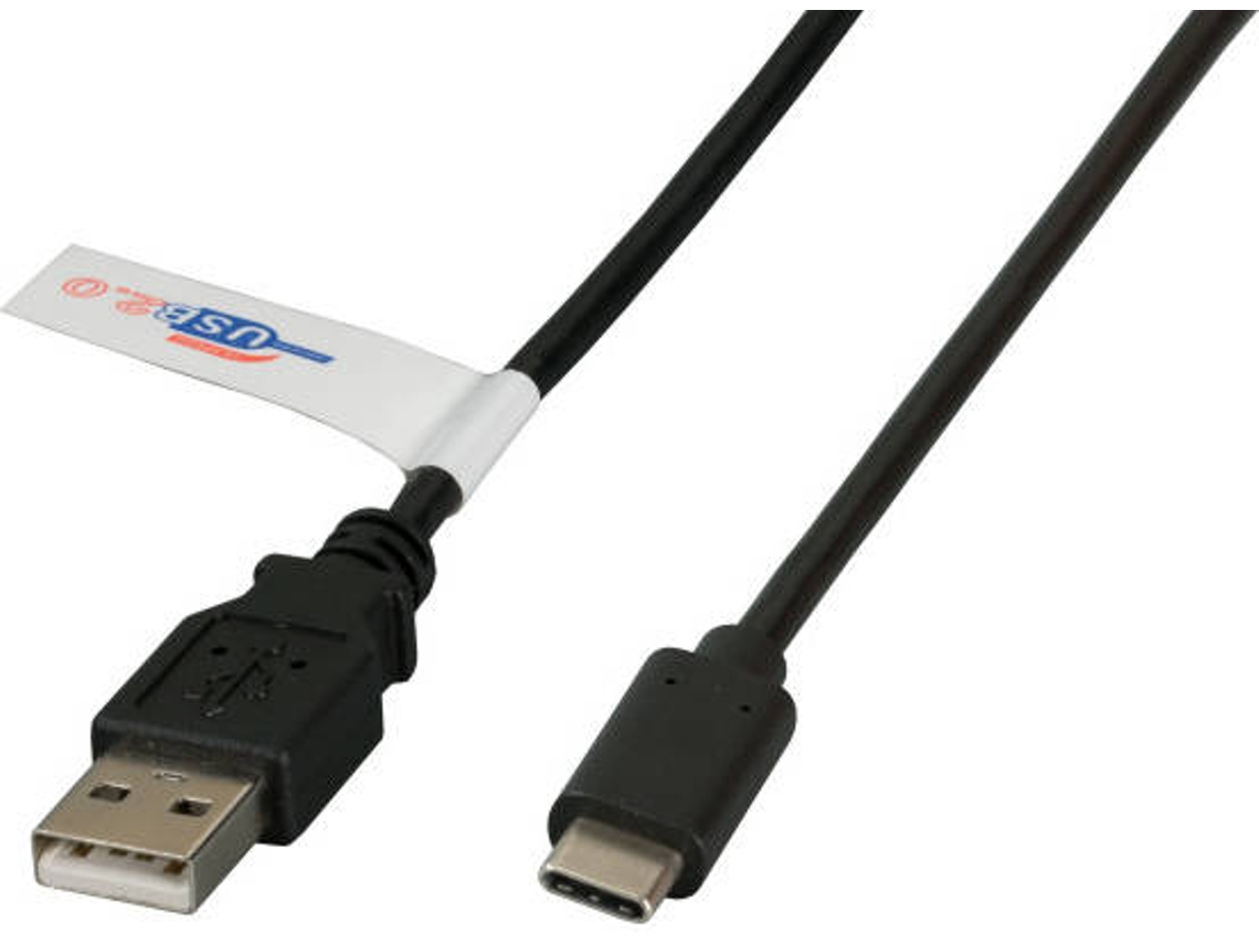 Cabo de Dados EFB ELEKTRONIK (USB A - USB-C - 50 cm - Preto)