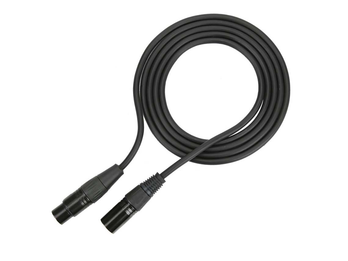 Cabo Lurelia XLR Macho/Fêmea de 3 Pinos, para Microfones, Mixer, Amplificador e Colunas Ativas