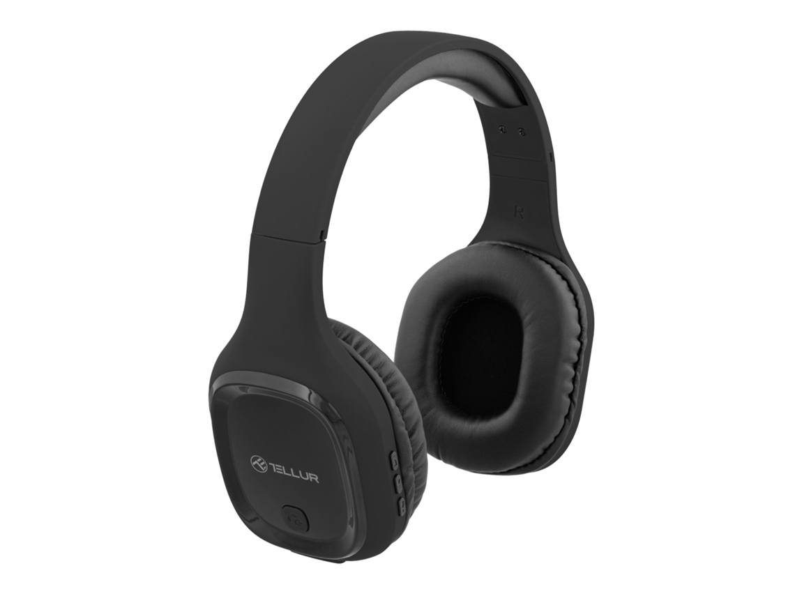 Auscultadores Bluetooth Over-Ear Tellur Pulse Preto