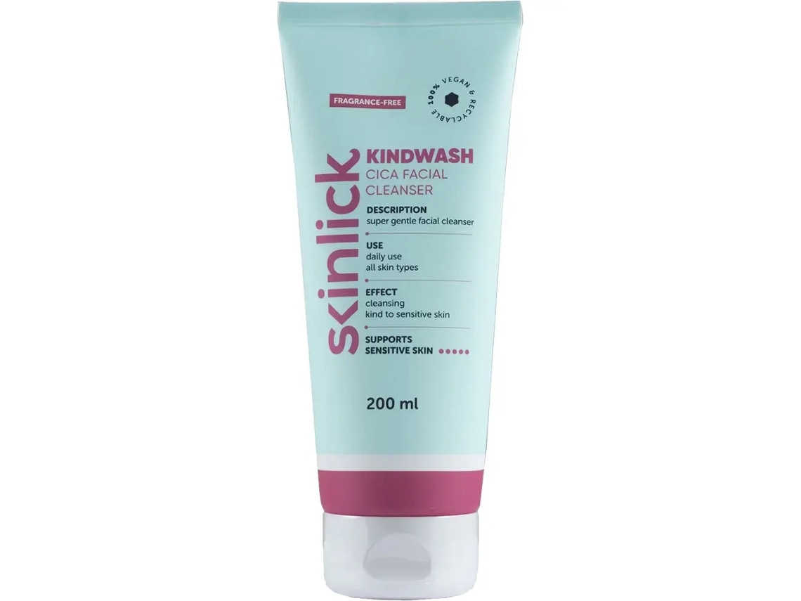 Gel de Limpeza Facial Suave 200 Ml Centella Asiatica, Vegano SKINLICK