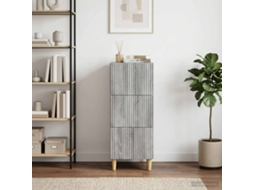 Vidaxl Gabinete De Gavetas Sonoma Cinzento 33 X 34,5 X 90 Cm