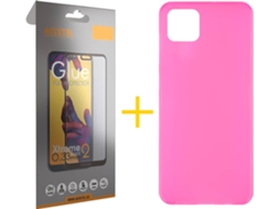 Kit Capa e Película Samsung Galaxy A22 5G ACCETEL Full (Rosa)