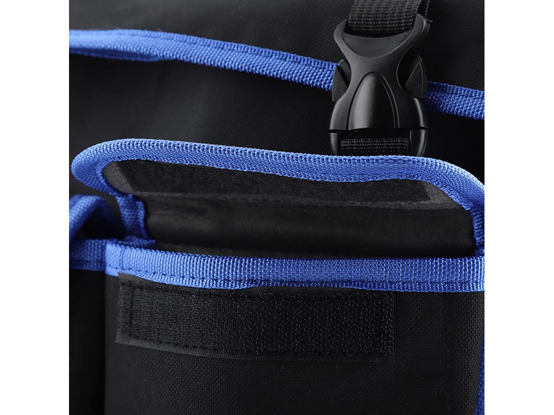 Bolsa para ferramentas em tecido Oxford grosso, organizador de grande capacidade com diversos compartimentos para eletricistas.