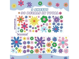 Adesivos De Parede Decorativos Decalques De Parede Autoadesivos Geladeira Flores Quarto Infantil Adesivos Papel De Parede Aquaforge
