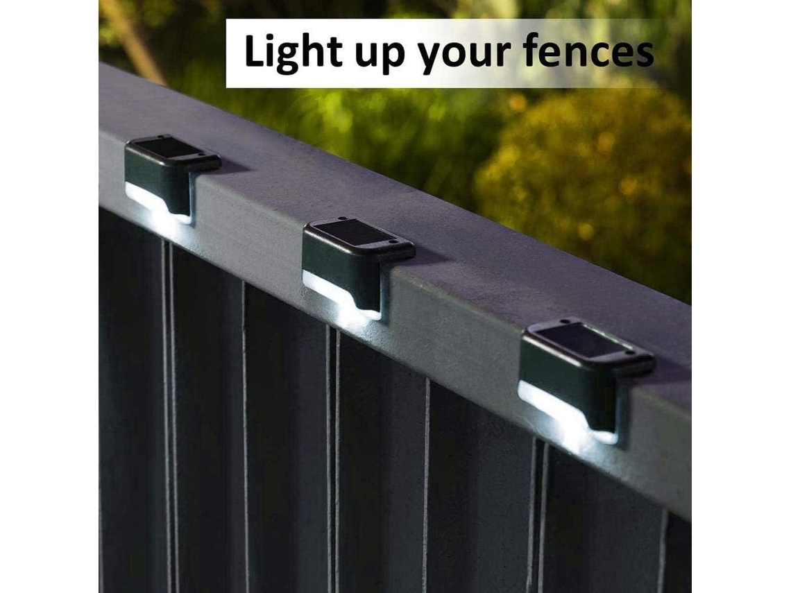 Kit com 2 luminárias solares para exterior com LED AQUAFORGE