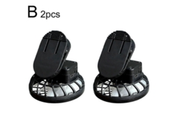 Mini Ventilador Portátil Recarregável Via Usb Com Clipe Para Resfriamento De Mesa E Chapéu.