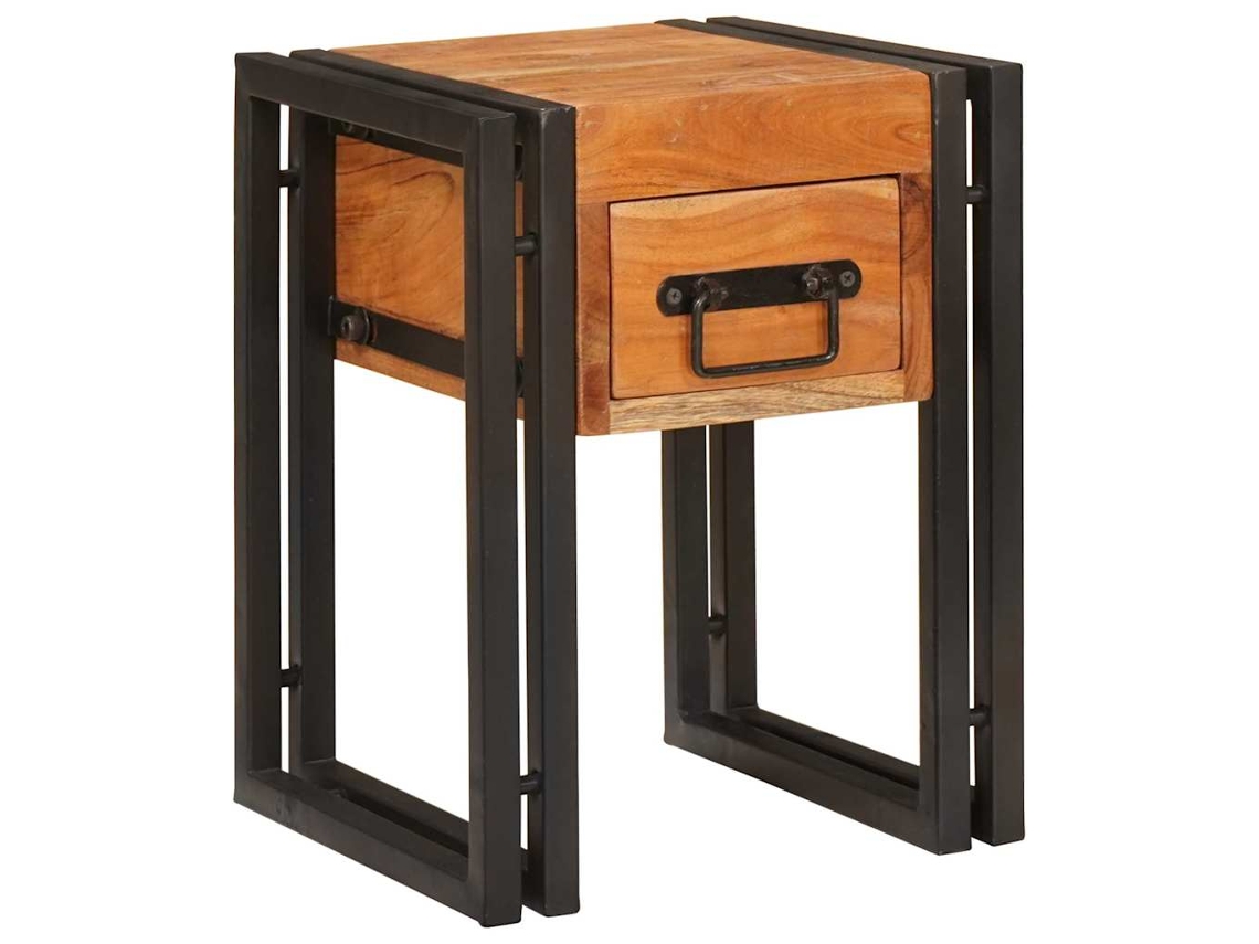 Vidaxl Mesa De Apoio 30 X 30 X 40 Cm Madeira Sólida De Acácia