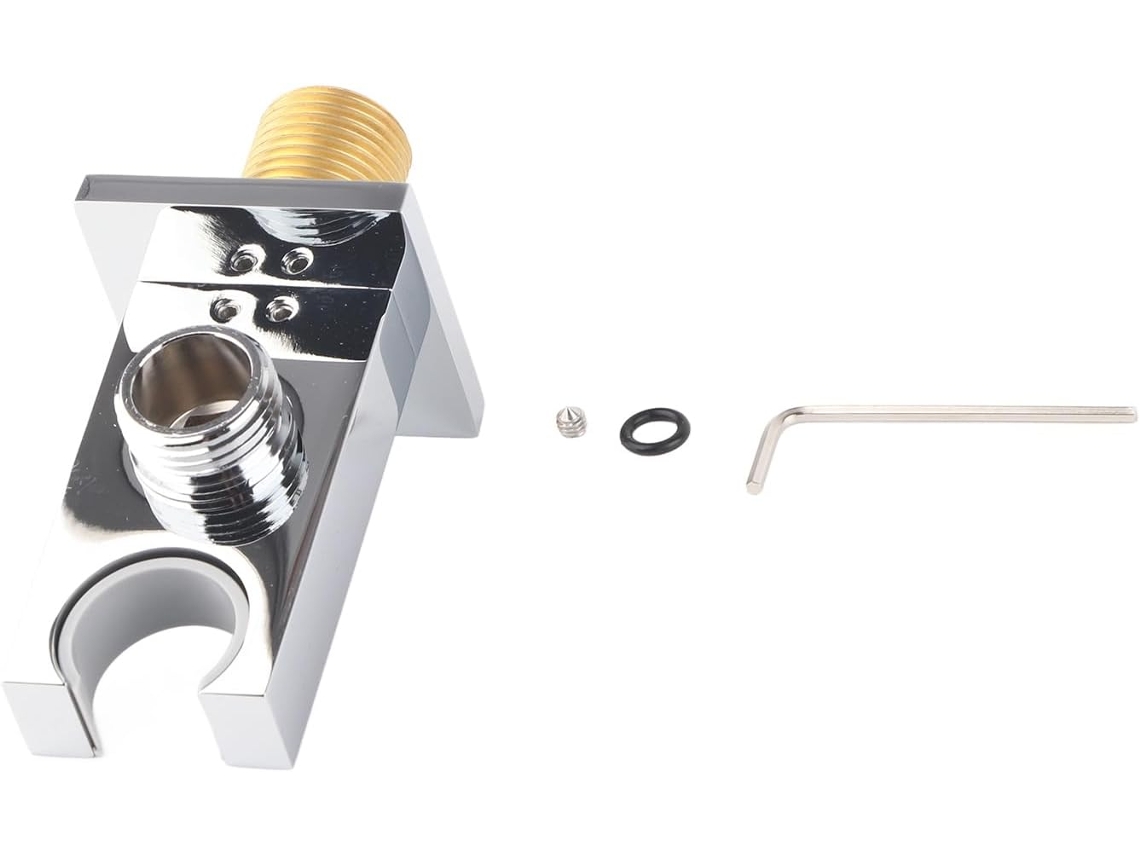 Suporte De Cotovelo Para Saída Chuveiro F Y290 Mangueira, Conector De Parede Com Suporte Latão