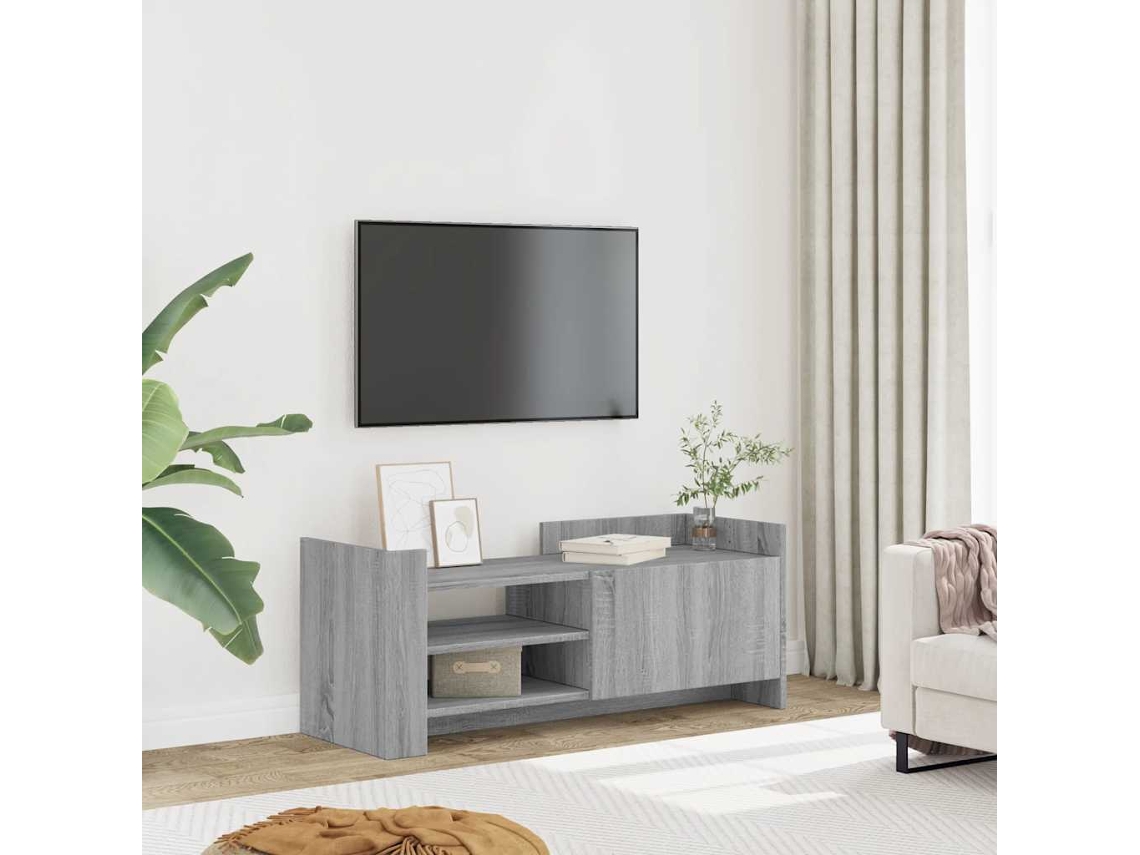 Vidaxl Móvel De Tv 100x35x40 Cm Derivados De Madeira Cinzento Sonoma