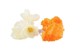 Laxiscreed Fitas De Luz Com Flores De Cetim Laranja 10led À Bateria Para Decoração De Festas E Eventos
