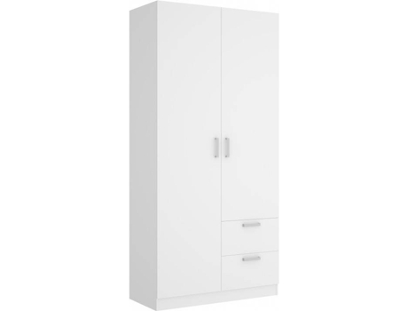 Roupeiro  MAXI 03K14243 Branco (Madeira e Metal - 100 x 52 x 215 cm)