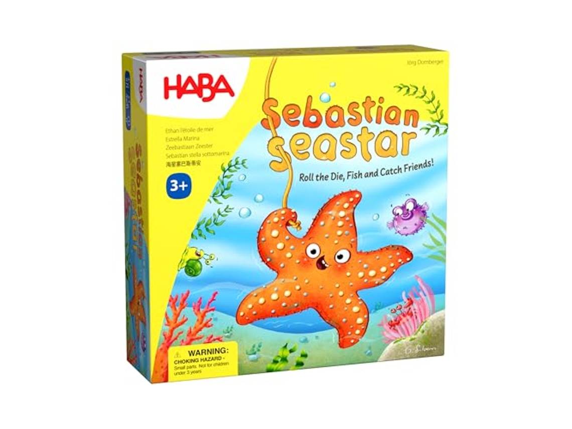 Jogo Educativo Haba Sebastian Seastar Jogo De Tabuleiro Colorido De Papelão Para Crianças