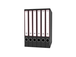 Pasta de papelão KING MEC Gkm6300 A4 preta