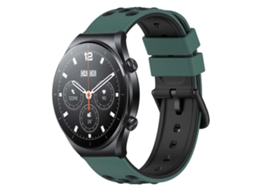 Pulseira De Silicone Poroso Bicolor De 22 Mm Para Xiaomi Mi Watch S1