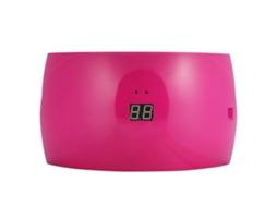 Lâmpada Secadora De Unhas Com 15 Leds Uv Moda Útil Tela Digital Cor Rosa Vermelho