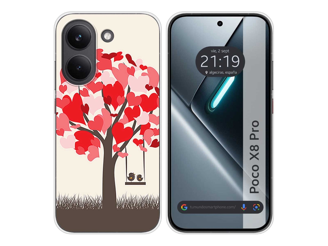 Capa Tumundosmartphone De Silicone Para Xiaomi Poco X8 Pro 5g Com Estampa De Pássaro Em Desenho Animado