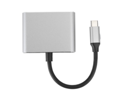 Adaptador Usb C Para Hdmi Com Portas Usb 3.0 E Carregamento Pd