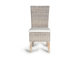 Conjunto De 2 Cadeiras De Vime Com Almofada Incluída 100x47x58 Giner Y Colomer