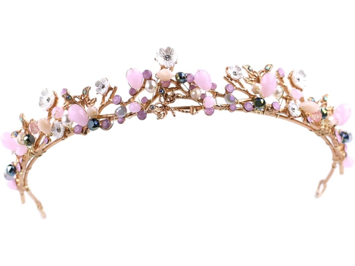 Coroa De Rosas Para Casamento, Tiara Elegante Para Cerimônia E Festa, Acessório Romântico Para Noivas.