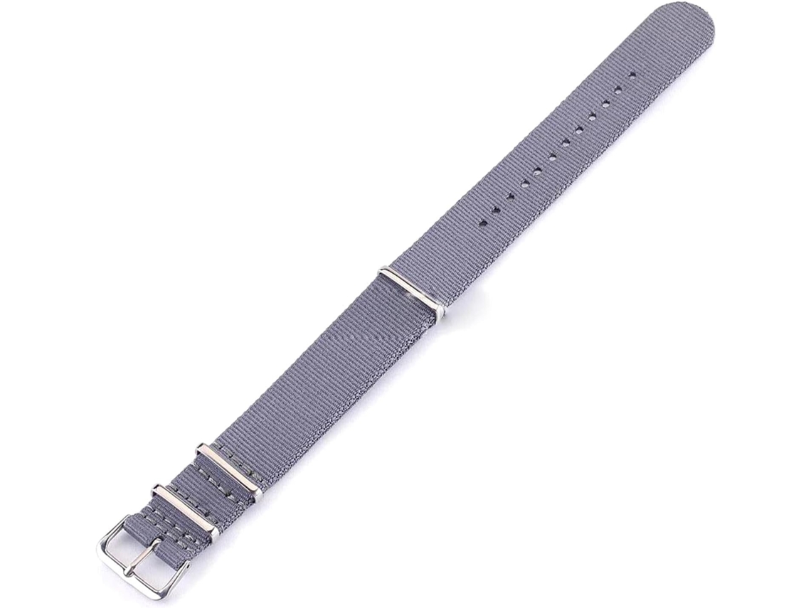 Pulseira para Relógio de 22 Mm Nylon Leve Impermeável Fivela Aço Inoxidável Resistente Água Fácil